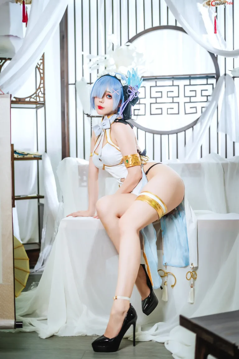 Hoshilily cosplay Rem Cheongsam ReZero 1 result
