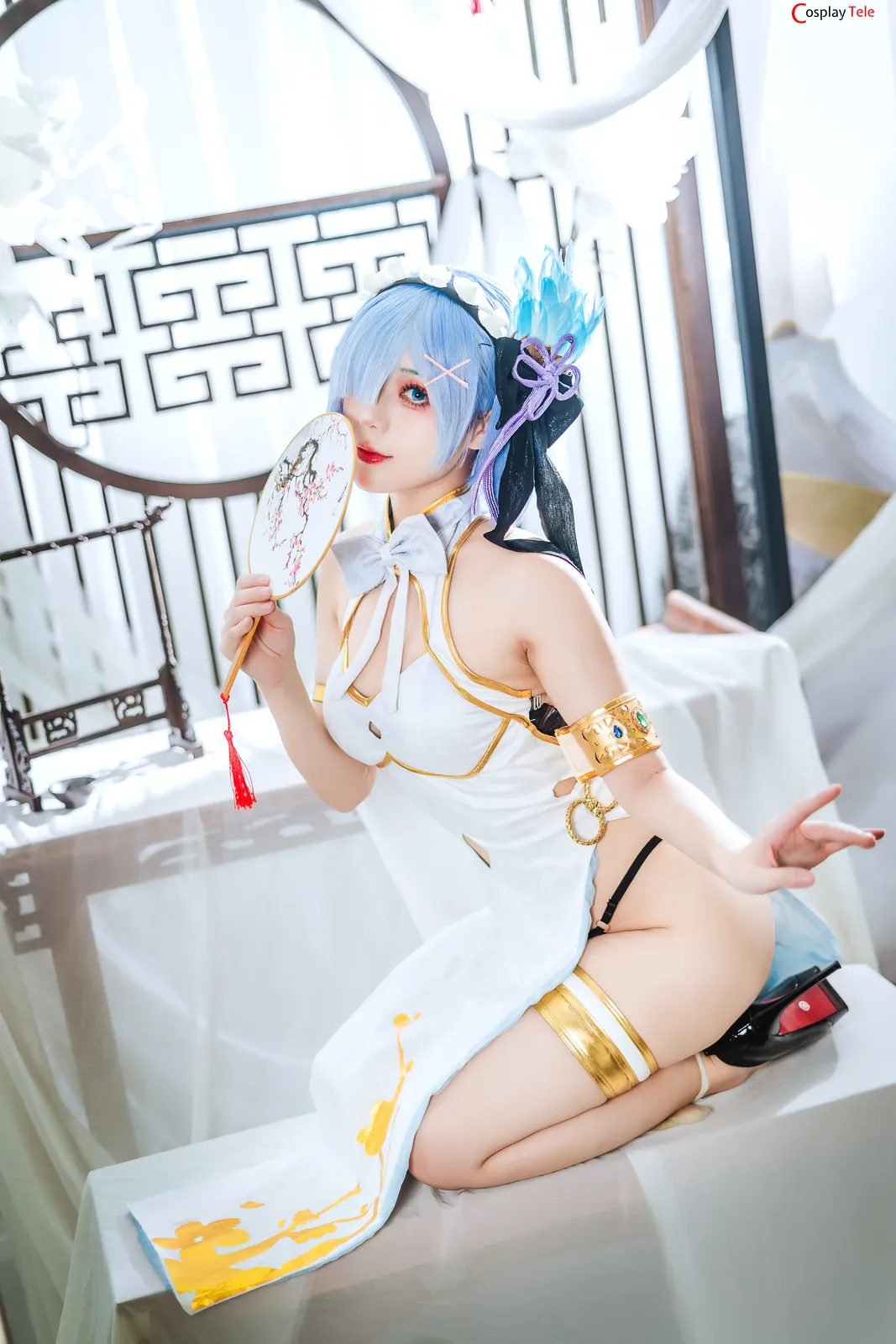 Hoshilily cosplay Rem Cheongsam 3