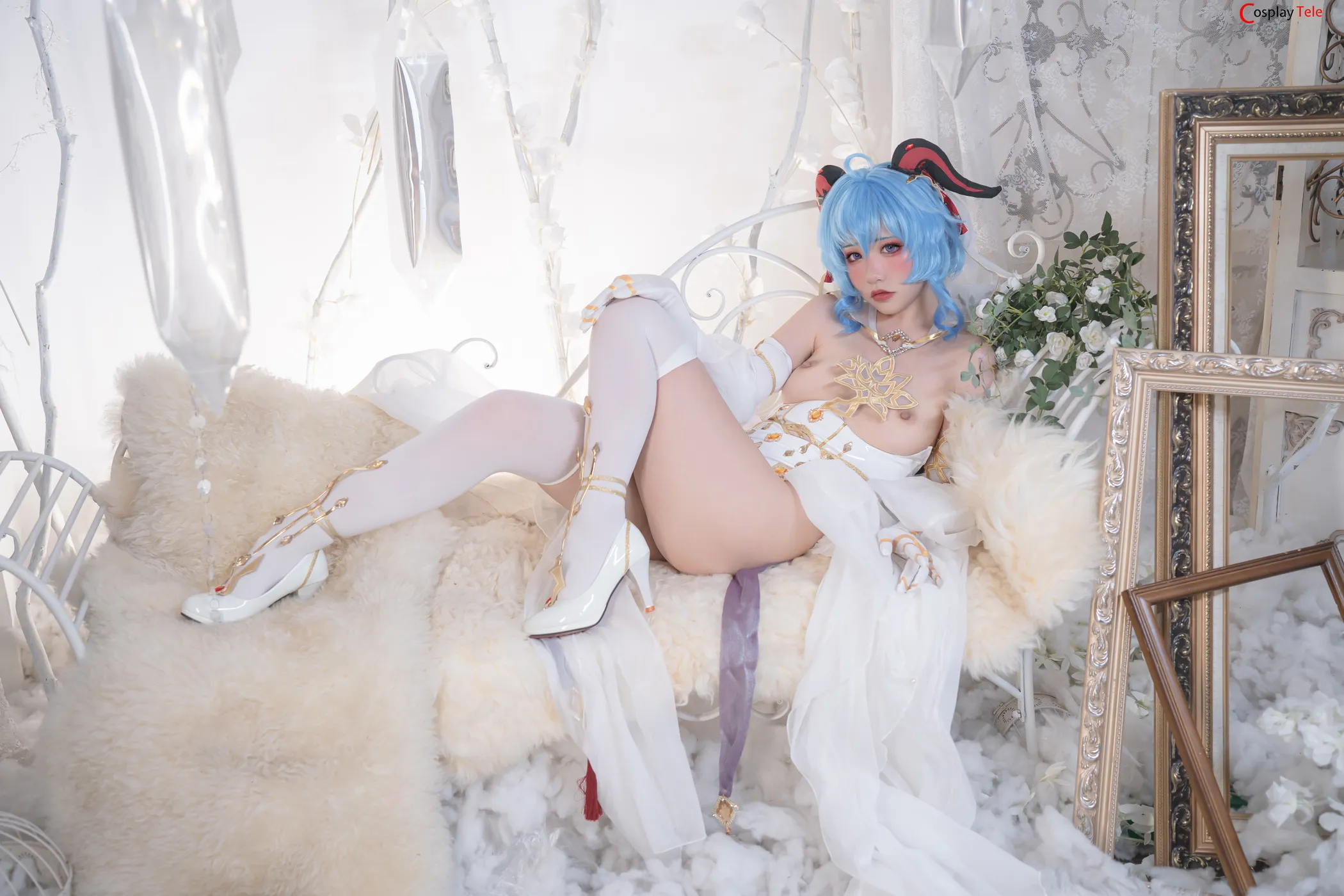 Nekokoyoshi cosplay Ganyu and Eula 42