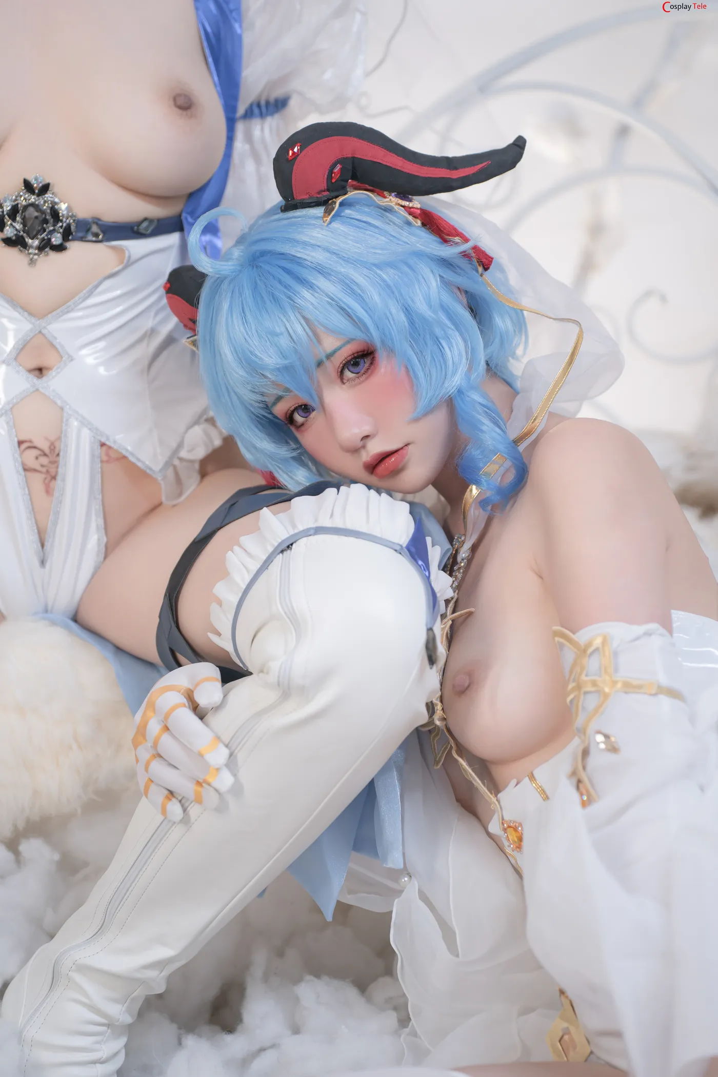 Nekokoyoshi cosplay Ganyu and Eula 47