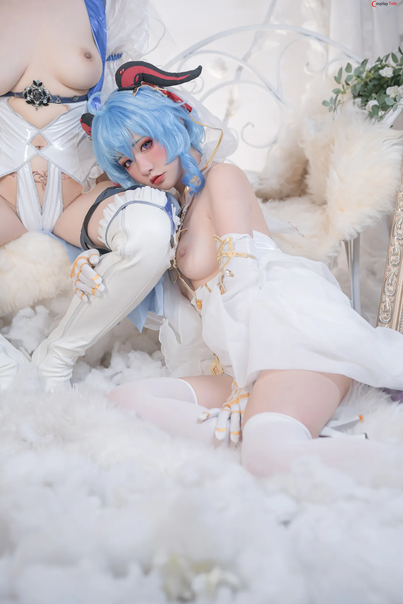Nekokoyoshi cosplay Ganyu and Eula 48
