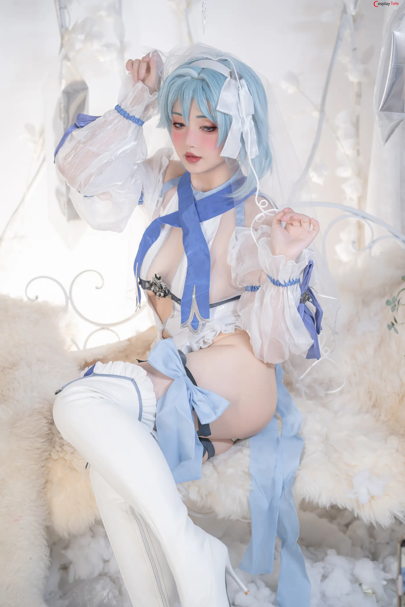 Nekokoyoshi cosplay Ganyu and Eula 5