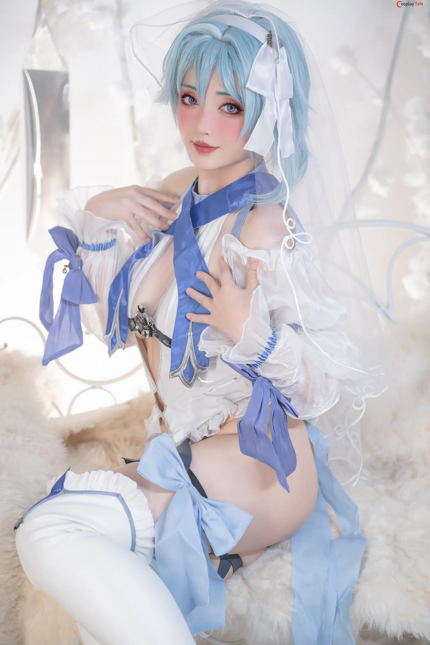 Nekokoyoshi cosplay Ganyu and Eula 7