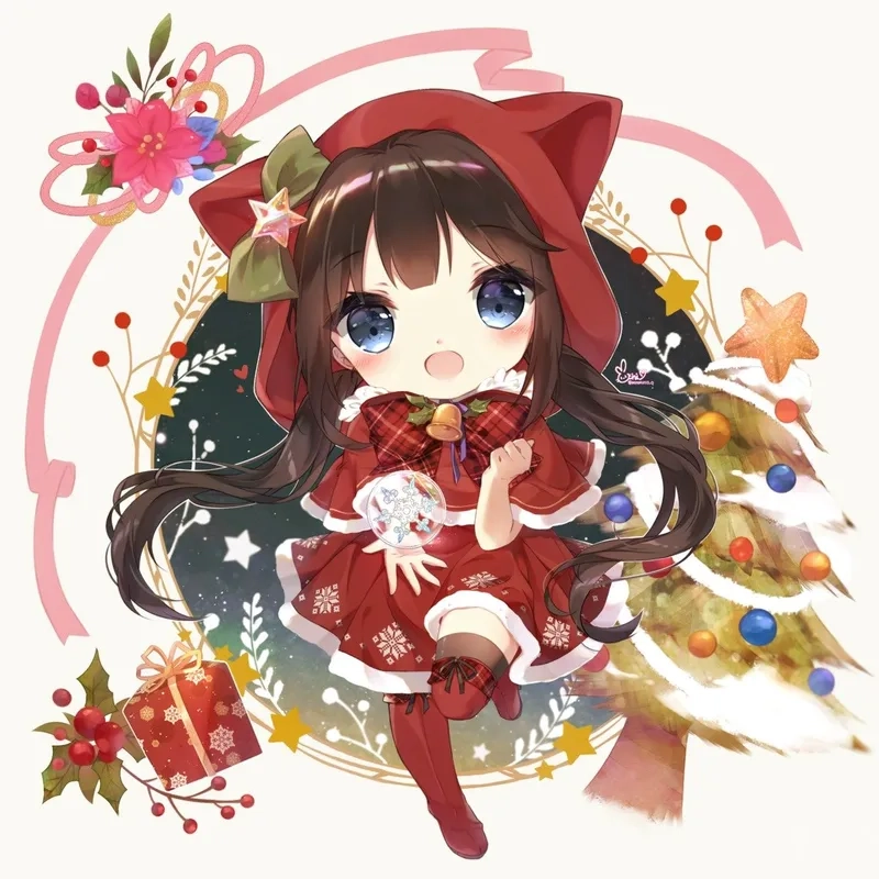 ảnh chibi giáng sinh 6