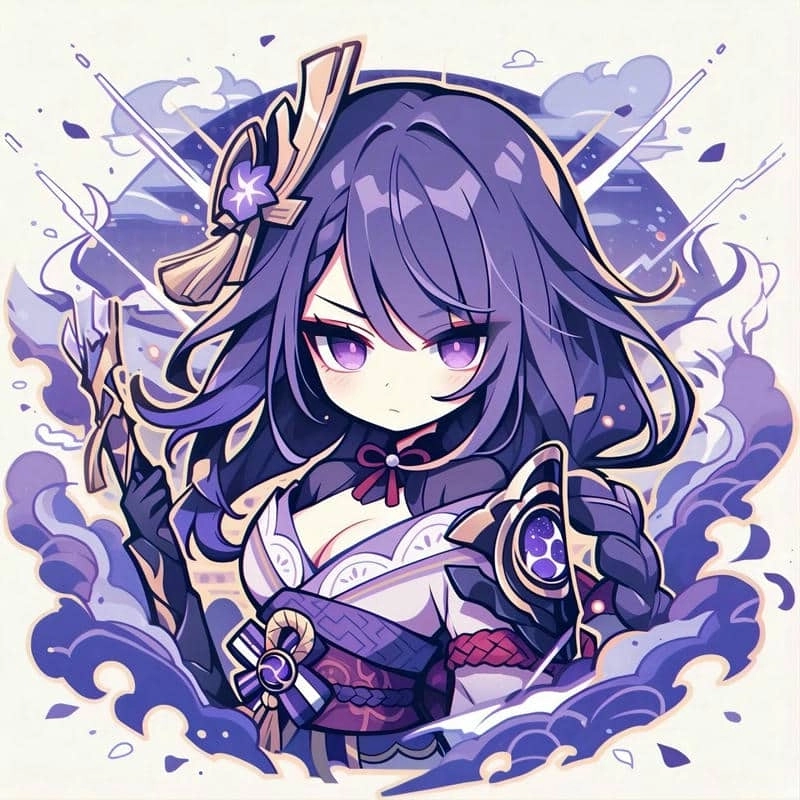 Hình ảnh chibi Raiden Shogun 5
