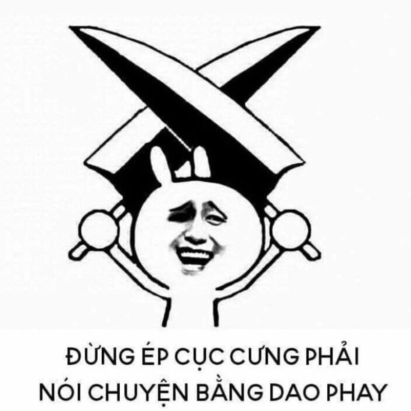 meme cầm dao 27