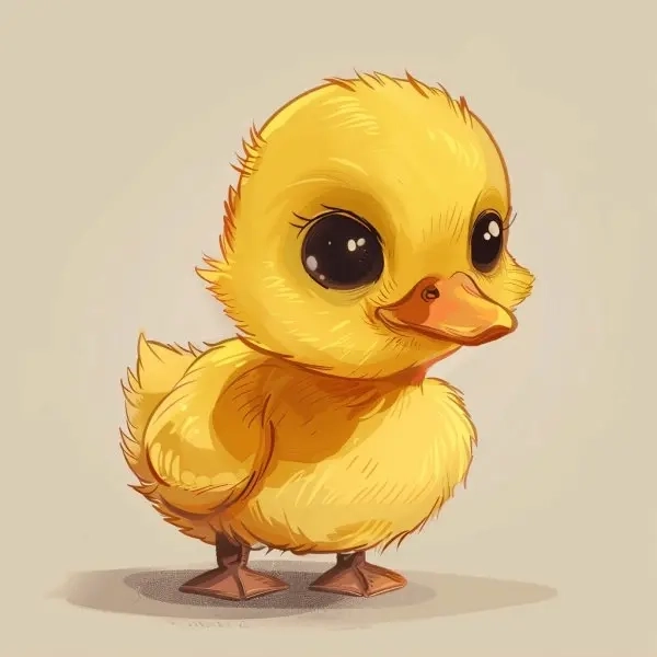 vịt chibi cute 5