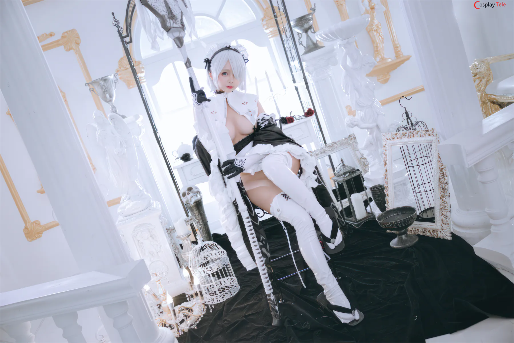 Rinaijiao cosplay 2B Milk Maid 16