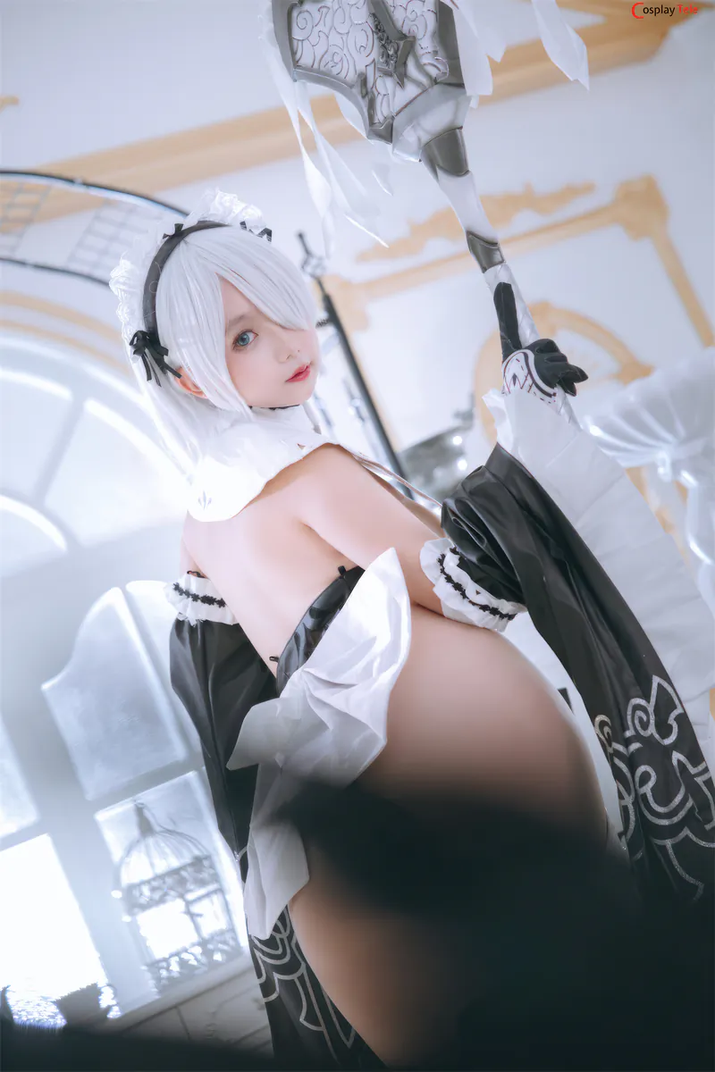 Rinaijiao cosplay 2B Milk Maid 21